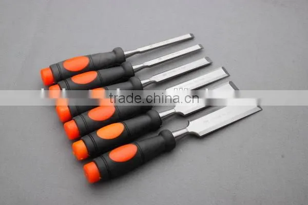 chisel wood chisel with two color plastic handle