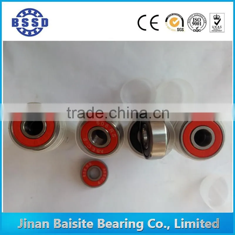 chrome steel and carbon steel abec 14 skateboard bearings