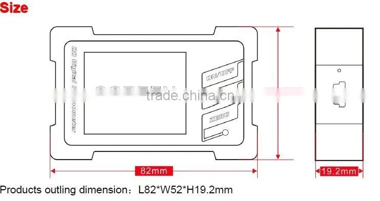 DMI410 Low Cost Digital Bevel Box / Digital Protractor / Inclinometer 360 degree with Magnet BASED USB1.1 Connection