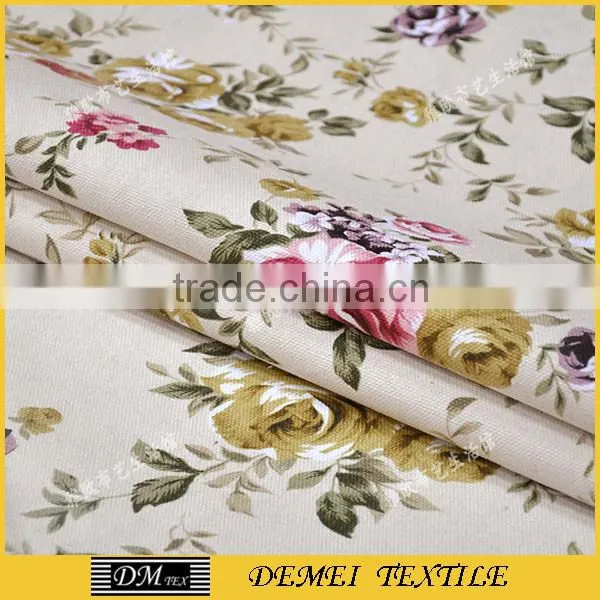 print flower canvas fabric
