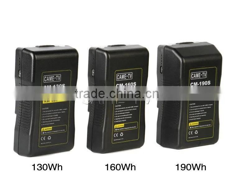 CAME-TV 190Wh Battery S ony V Mount For Camera Camcorder Battery