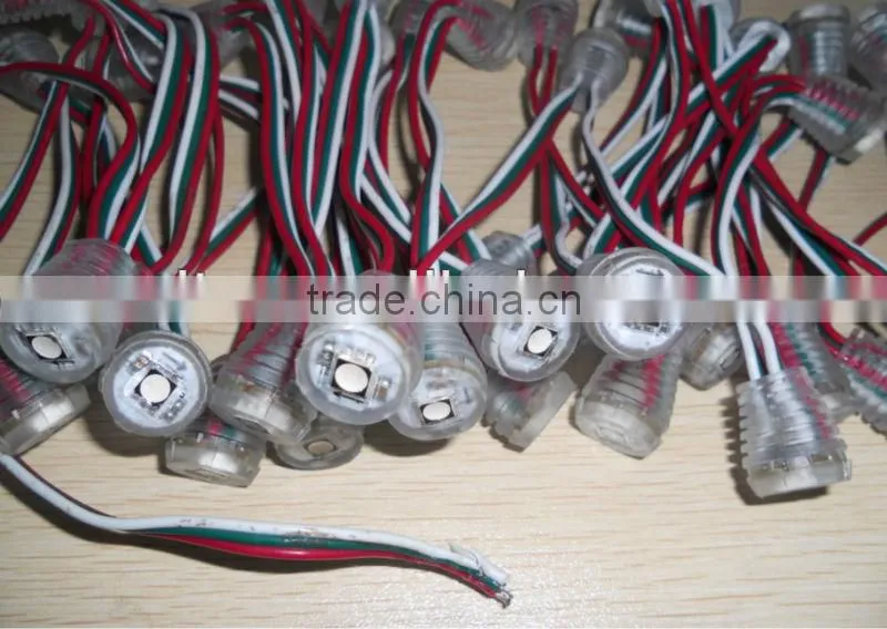 16mm full color led SMD pixel node,1903IC,DC5V input,50pcs a string;with one piece high bright 5050 SMD RGB LED