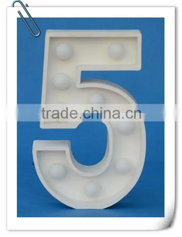 Most popular led numerals shape light with the battery marquee light marquee numbers