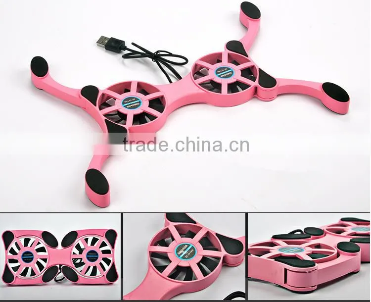 Wholesale 2016 hot selling USB fan for laptop cooler pad and cooling stand pad