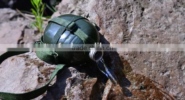 fashion stainless steel small mouth bottle military aluminum canteen