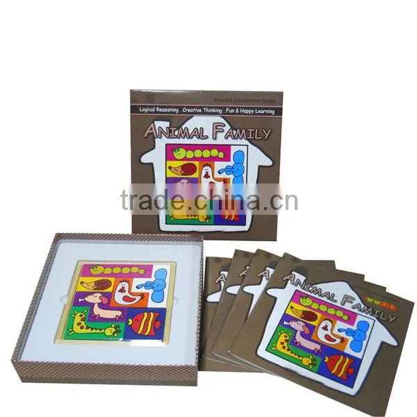 Intelligent wooden jigsaw puzzle Animal family