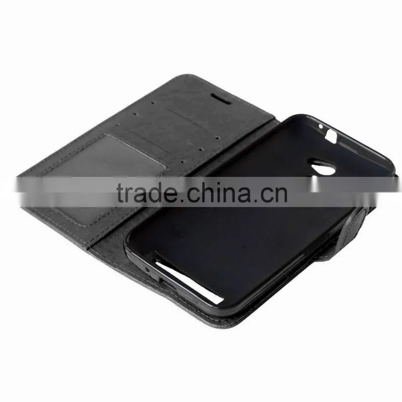 Mobile Phone PU Leather Flip Card-slot Case for ASUS Zenfone 2 ZE500CL 5.0