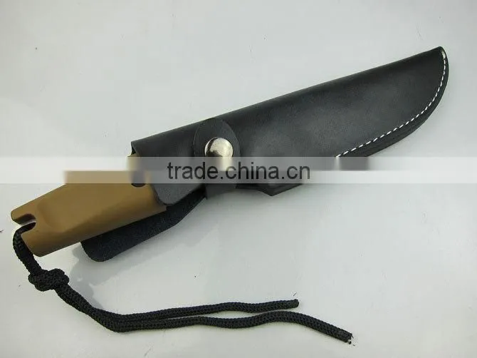 OEM rubber handle fixed blade hunting knife