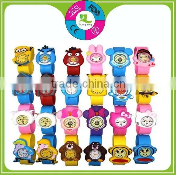 Popular promotion gift Silicone slap strap watches