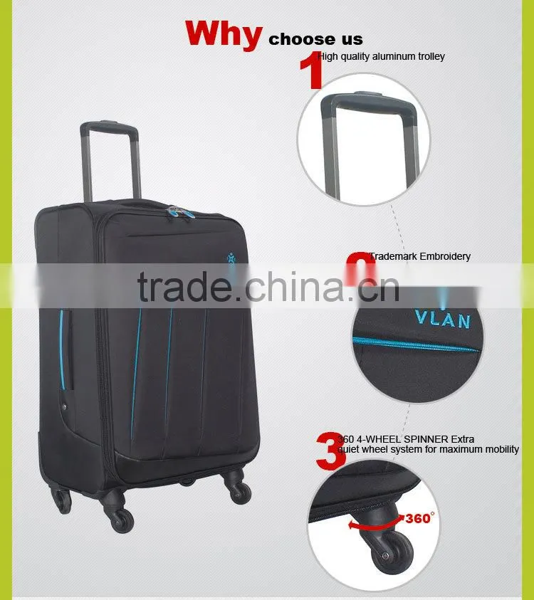 HIGH quality universal wheels Hot sale oxford luggage wholesale 2016