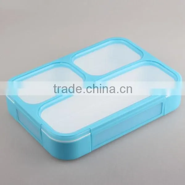 Leakproof Kids Children's Plastic Lunch Box 3 Compartment China Factory