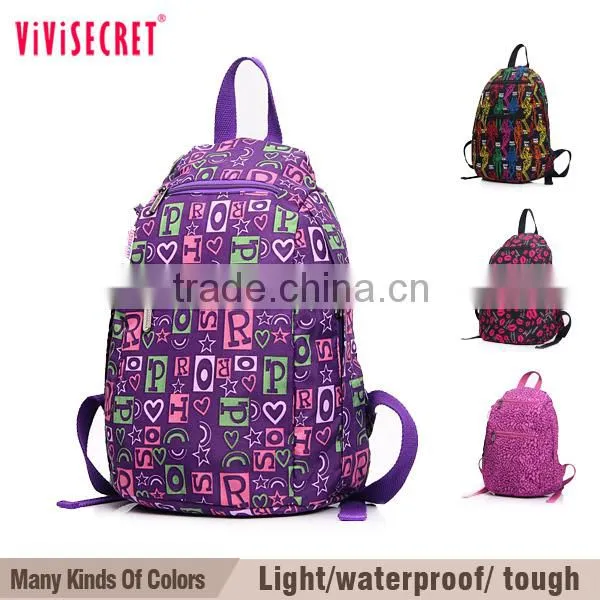 Green fancy private novelty school bag for student girls