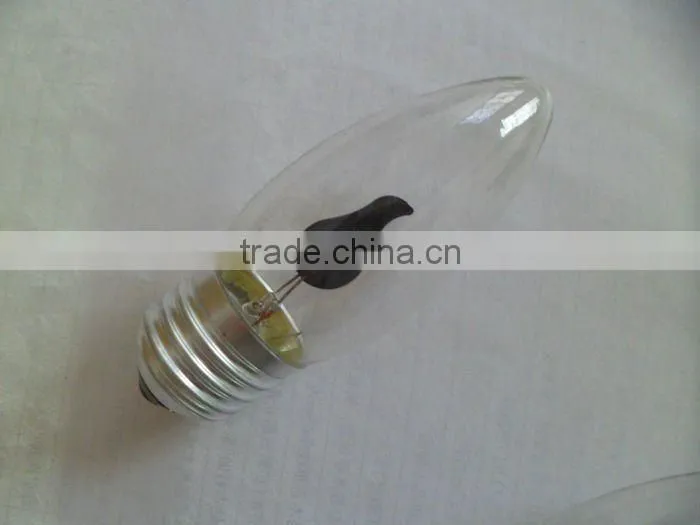 E14 or E27 C35 candle flame light bulbs