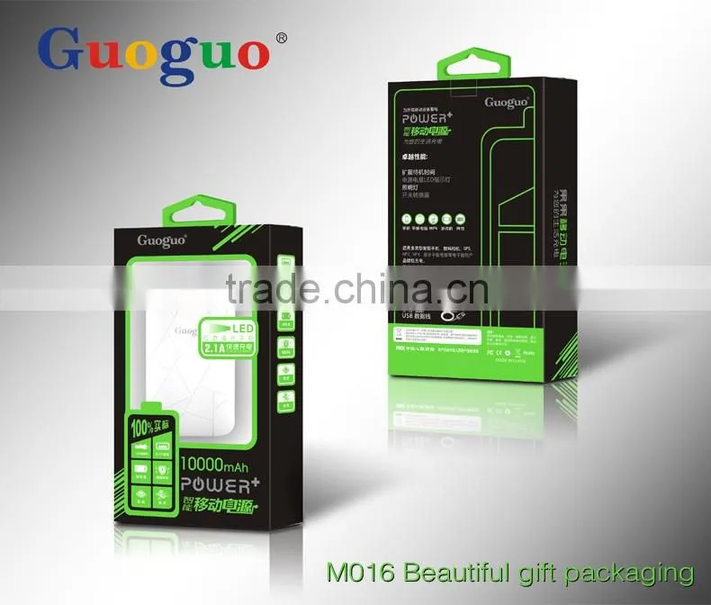 2016 Wholesale External Battery Charger Power Bank 10000mAh for Samsung Galaxy S6