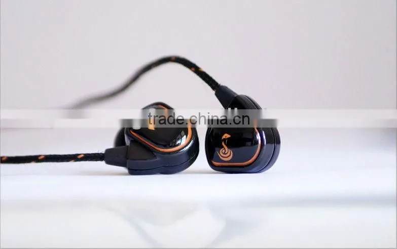 Top quality earphones stereo best-selling braided wire earphones headphones