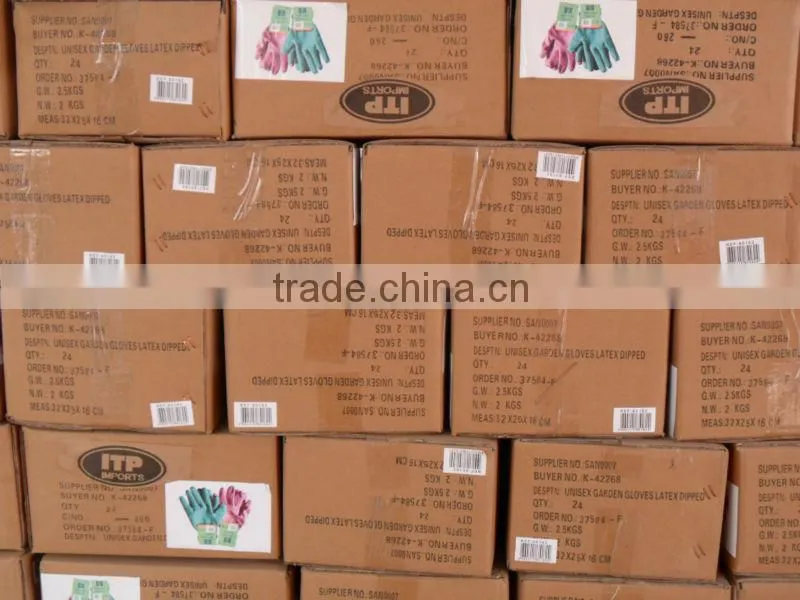 latex coated gloves