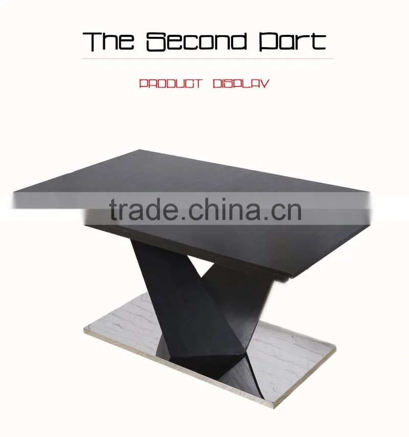Modern Home Furniture MDF Extension Dining Table Wooden Table