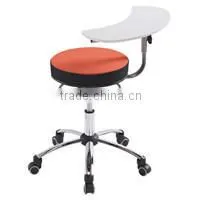 Rolling Adjustable Swivel Stool- Bar Table Chair W/With- Massage/Tattoo-Yellow