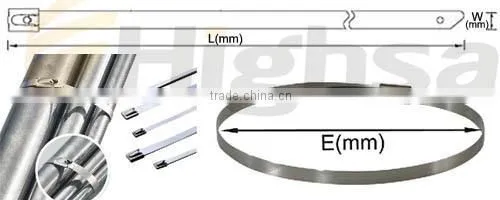 self-lock stainless steel cable ties