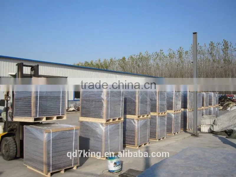 Qingdao 7king good quality anti slip and anti fatigue interlock treadmill usage rubber tile