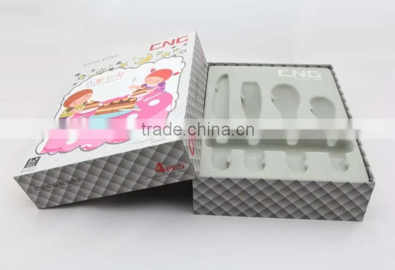 High quality plastic tray inner cardboard paper packing tableware box (table-knife)