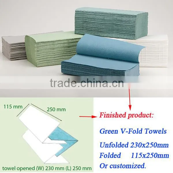 Printing High Speed Automatic V Towel Paper Tissue Folder Machine