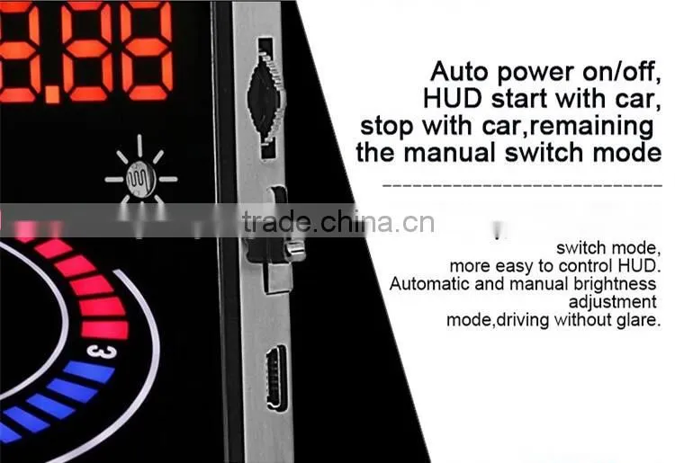5'5 E300 Car HUD Head Up Display Speed, RPM, Water Temp,E300 HUD Fuel Consumption Speed, Throttle Angle, OBD2, OBDII Interface