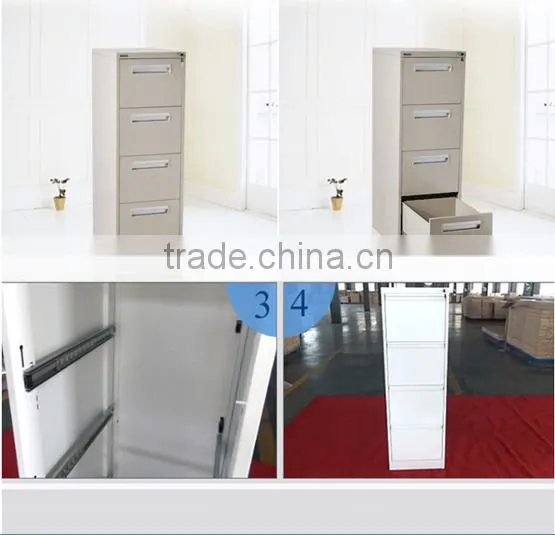fireproof & waterproof office furniture type combination lock 2 drawer steel filing cabinet with safe inside partion