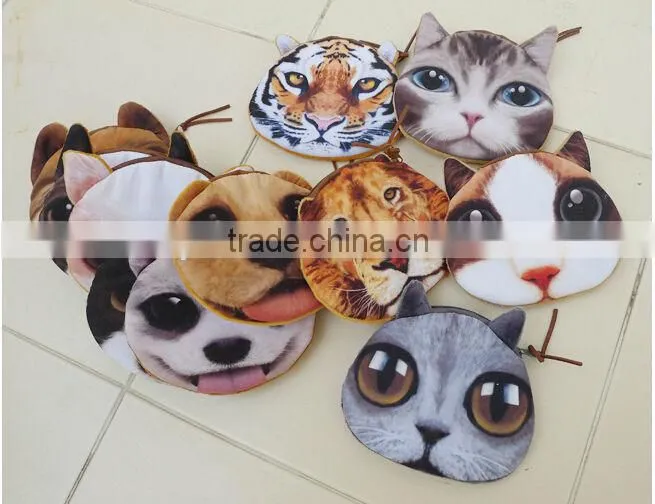 Cute handmade cartoon animal coin purse