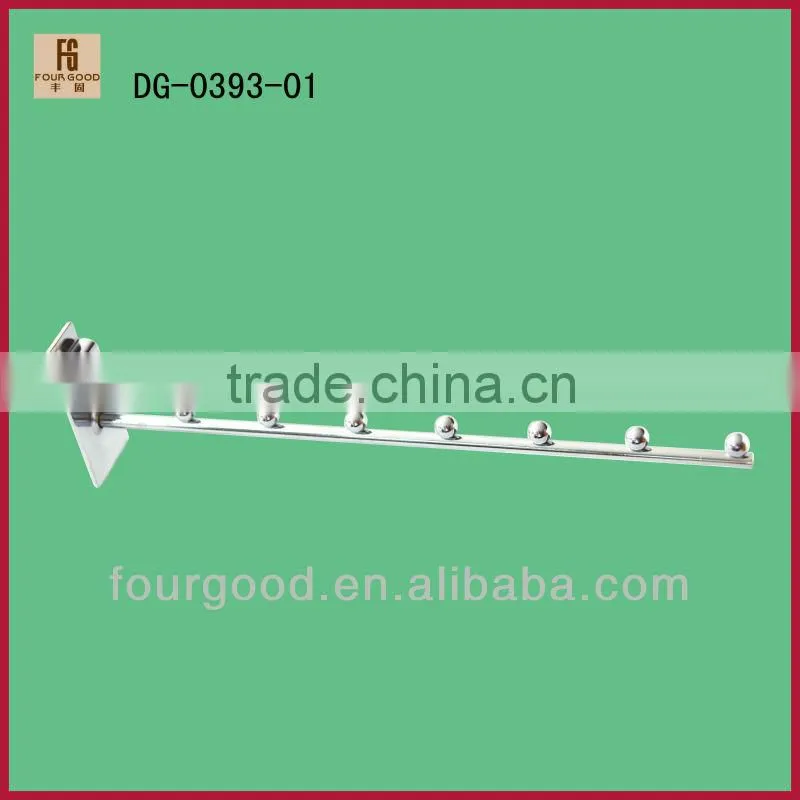 garments shop metal disply hook fix on wall panel