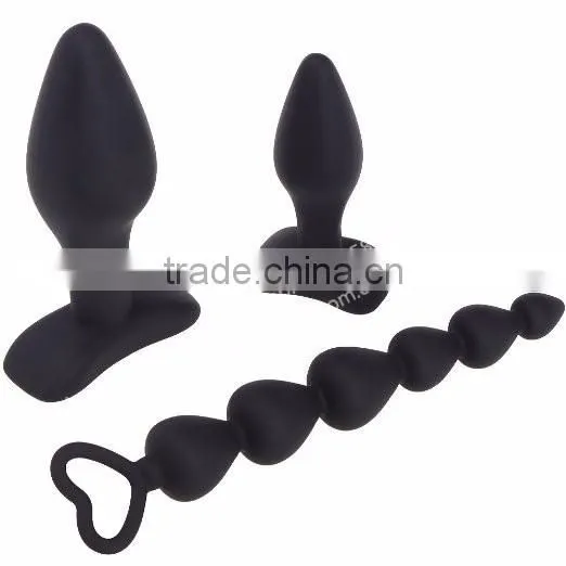 Silicone Anal Beads of 6 Beads,3 Sex Toys for Anal Masturbation and Expansion