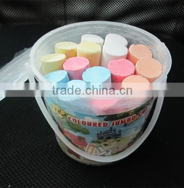 coloured jumbo halk ,sidewalk jumbo chalk ,sidewalk colored chalk with bucket