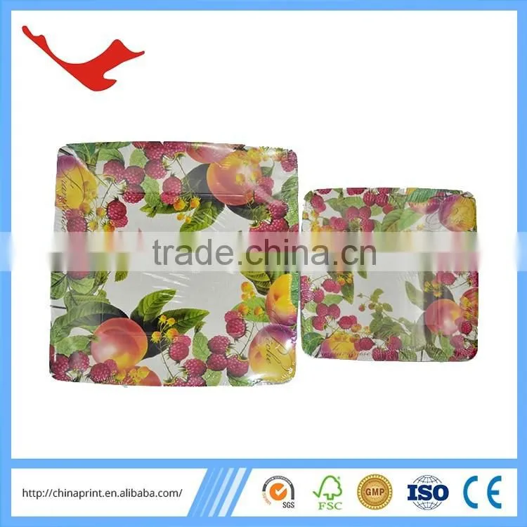 005 square dish paper dish