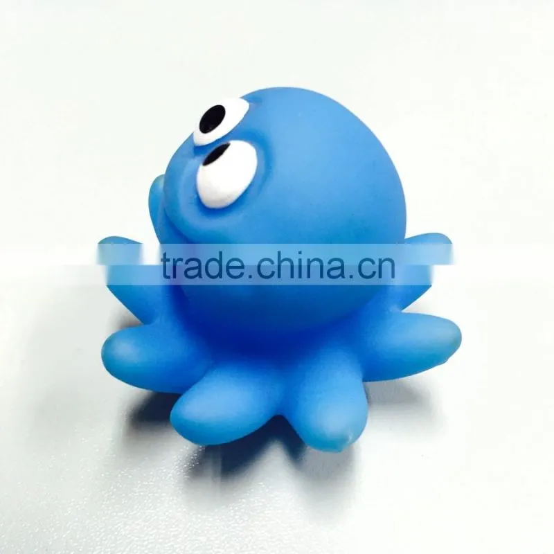 Rubber Octopus Bath Toy,Plastic Sea Animal Toy