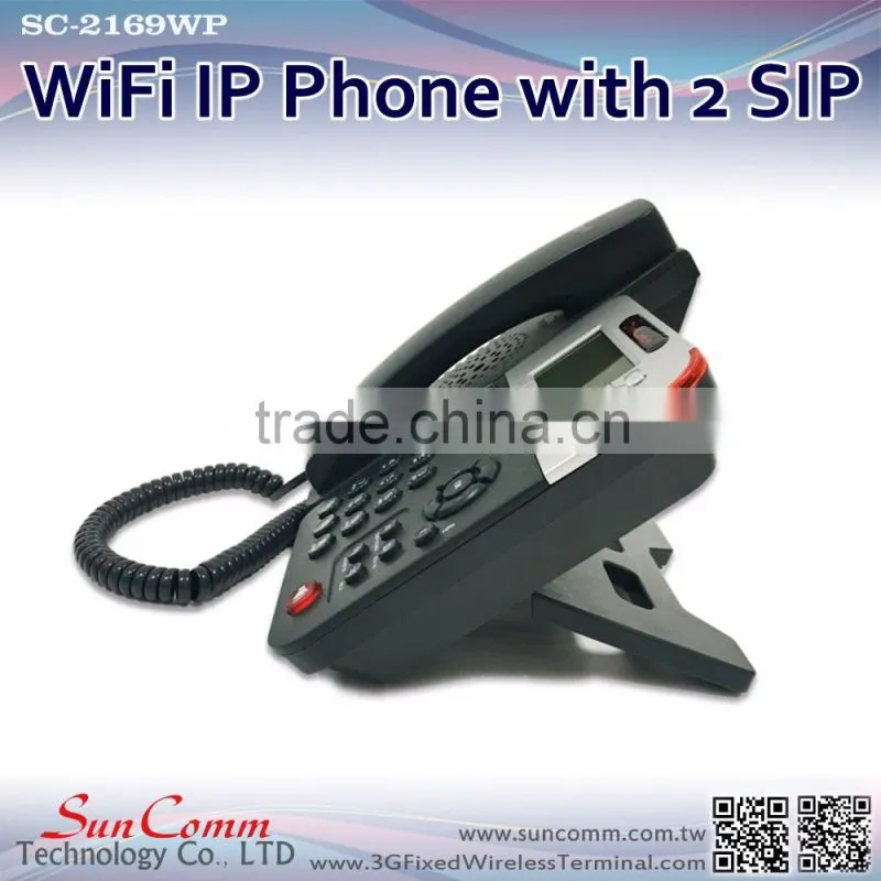SC-2169WP Speed dial, SMS, Voicemail function WiFi IP Phone
