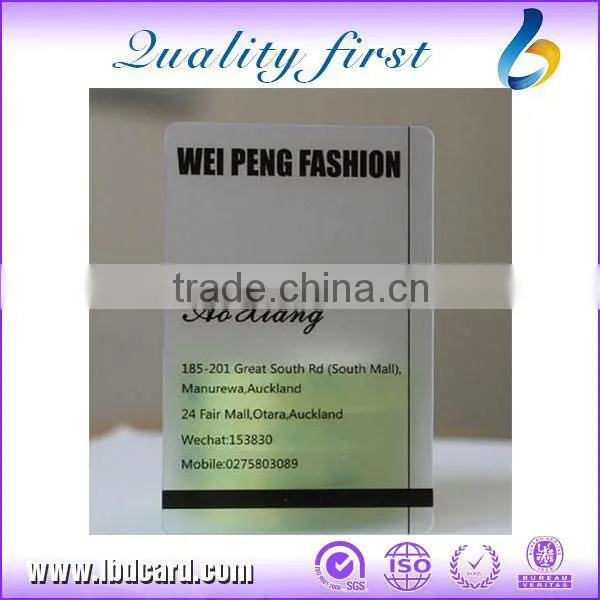 LBD PVC Crystal Transparent Cards Business Cards