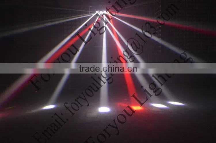 American DJ Zipper 4-Head Barrel Mirror Scanner 4pcs 10W RGBW 4IN1 LED Disco DJ Light
