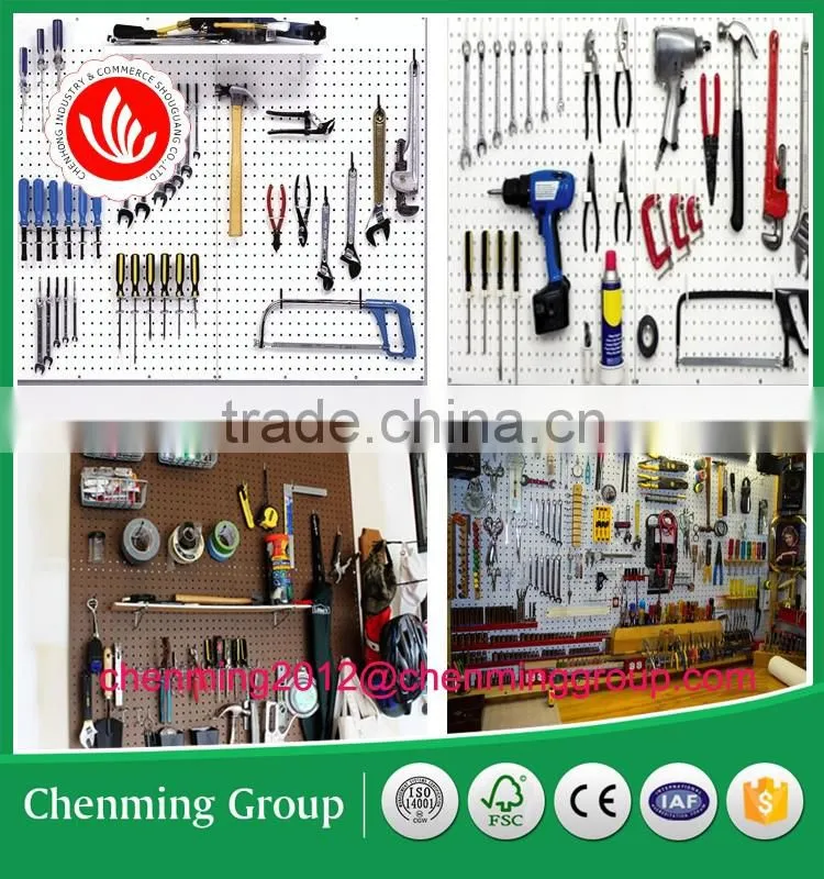 MDF/Wooden peg board with tool outlets
