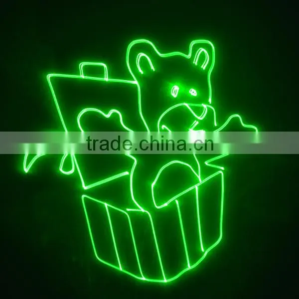 Green mini moving head DMX laser disco light