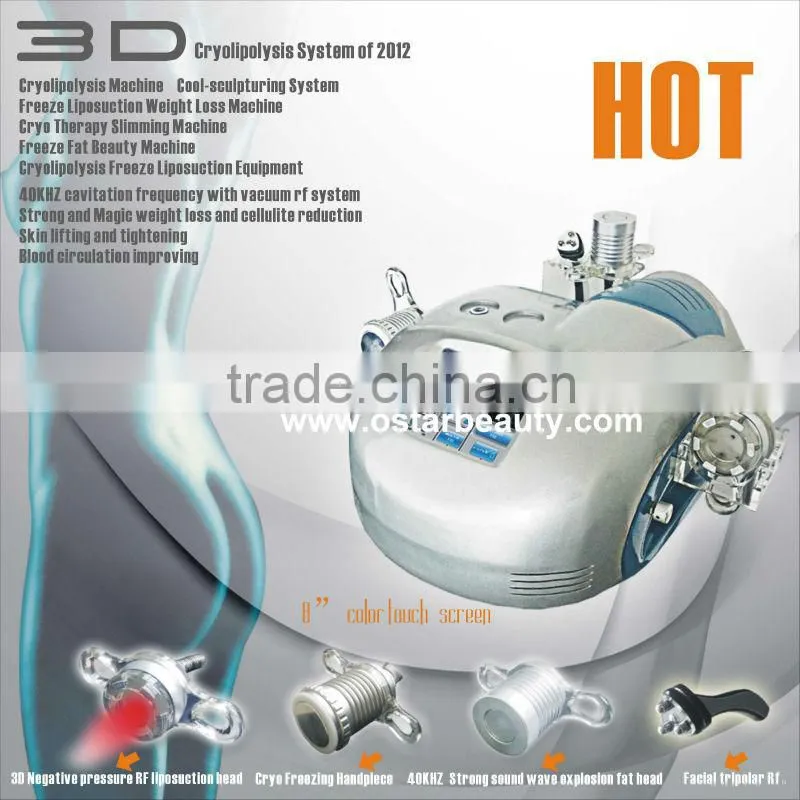 Vacuum cavitation RF beauty equipment cryolipolysis weight loss(OB-CM02)