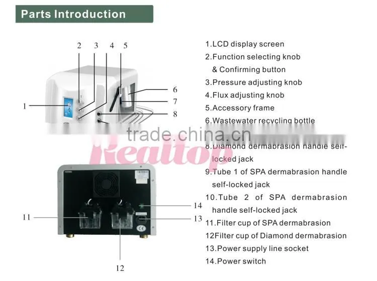 HOT!!! Portable Diamond Microdermabrasion Machine for Skin Rejuvenation
