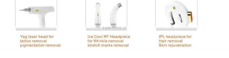 Q switch ND YAG laser tattoo removal cooling RF skin tighten IPL hair removal