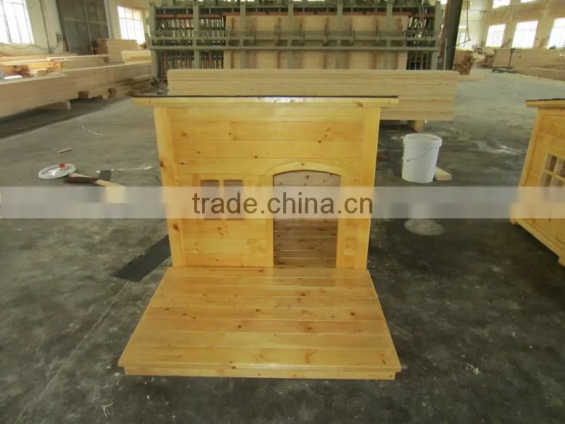 smart wooden doghouse