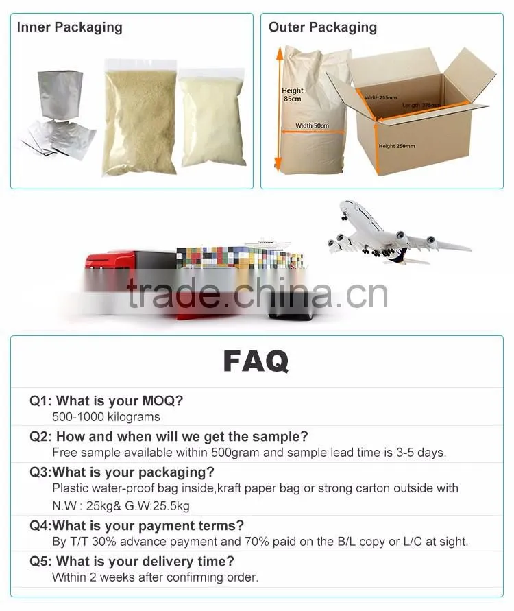 gelatin manufacturer in China 160-240 bloom gelatine pharmaceutical gelatine manufacturers