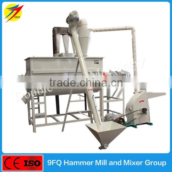High efficiency cotton seed corn hammer mill mixer machine for livestock feed