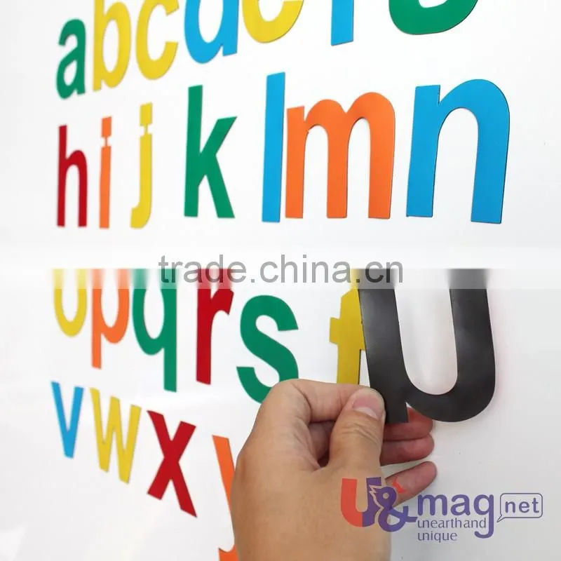 Fridge Magnet Alphabet A to Z Magnets Alphabet lowercase Multicolor Teaching Magnetic Small Letter