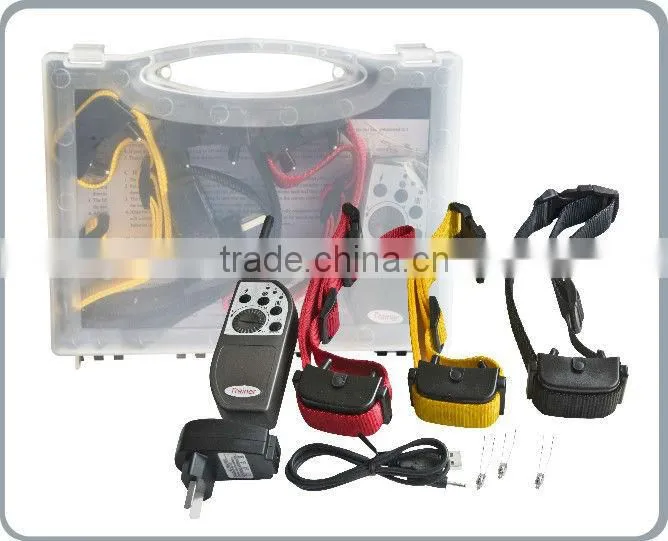 Waterproof & Rechargeable 3DogS Shock & Vibrate Remote Dog Training Collar