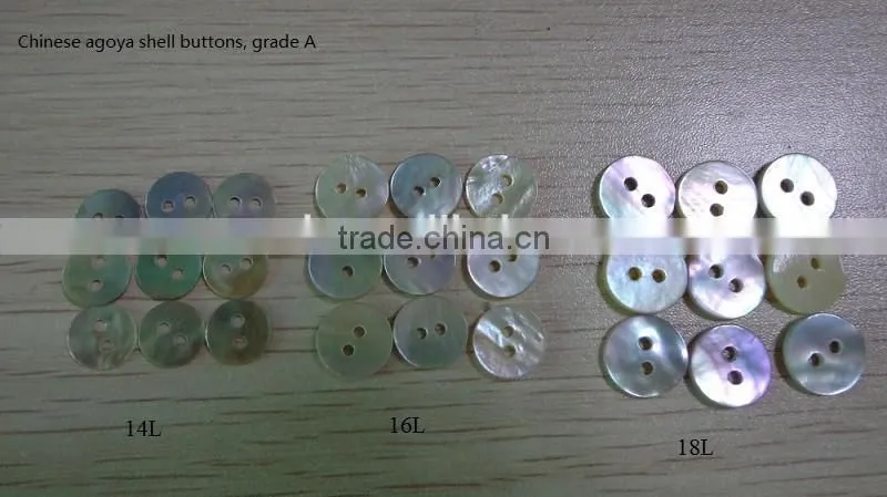 Grade A chinese agoya shell buttons for dress