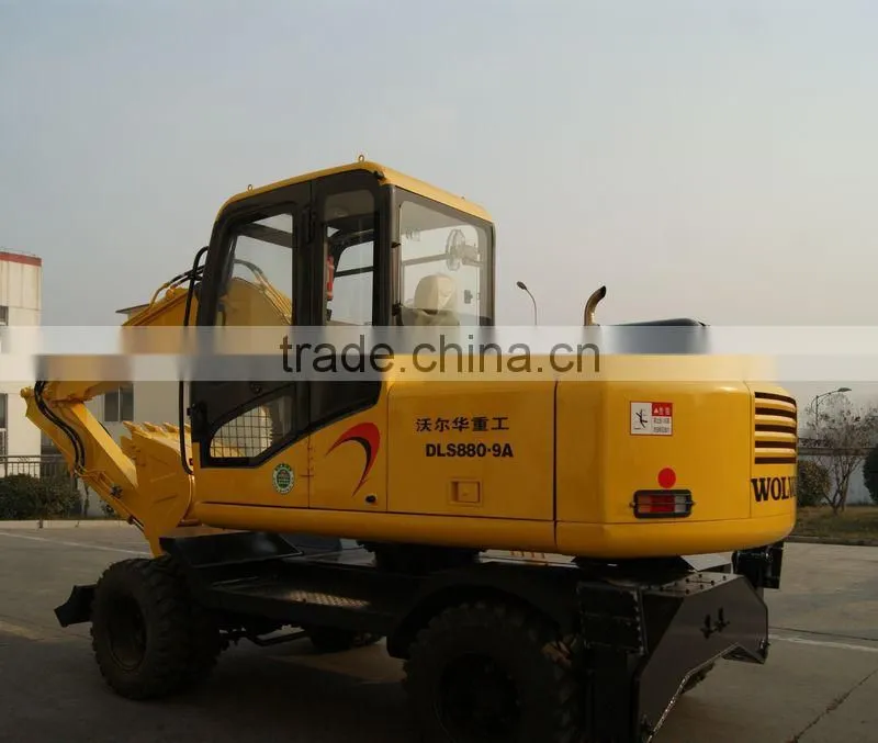 8 ton bucket high quality wheel excavator from china