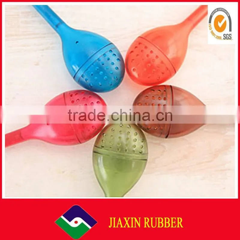 Leaf shape stainless tea filter with silicone handle